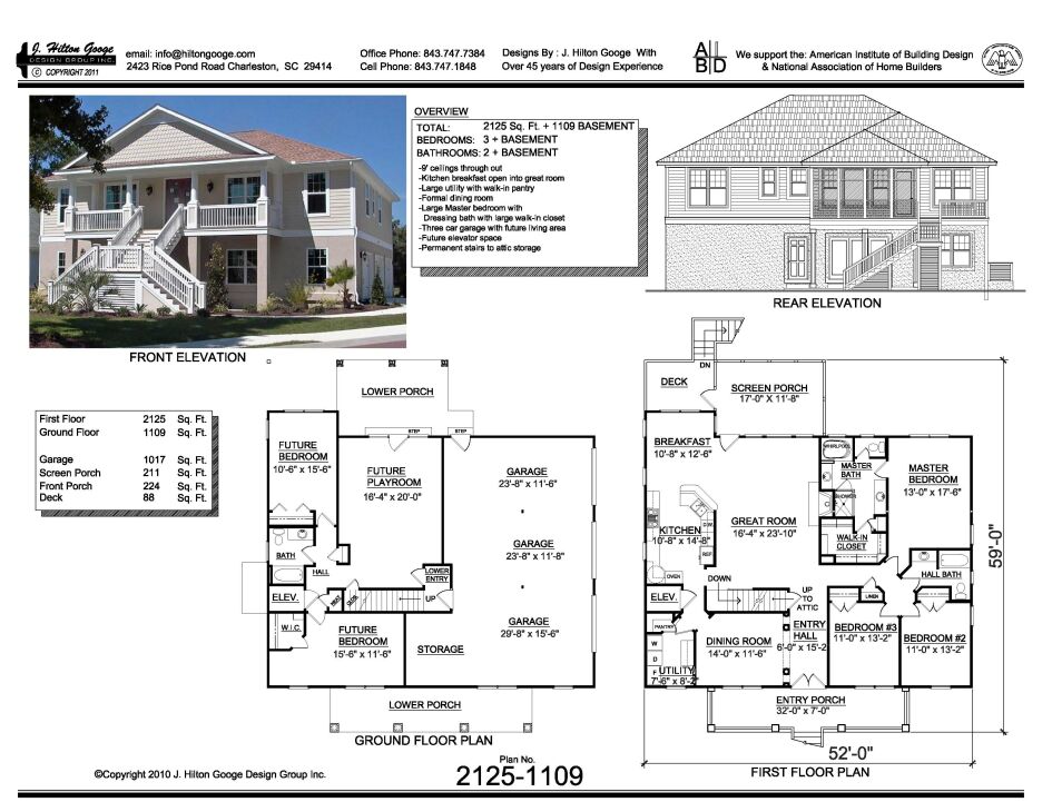 J. Hilton Googe Design Group, Inc. : Stock Plan #2125-1105